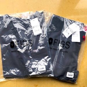 NWT Figs Charcoal Catarina top and Zamora Jogger bottoms